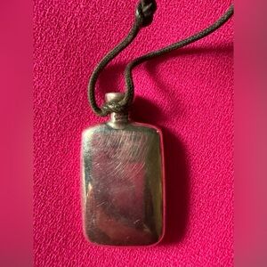 Tiffany&co Silver Miniature Flask Pendant Necklace Charm